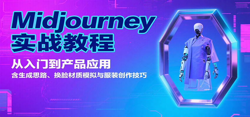 Midjourney实战教程：从入门到产品应用，含生成思路、换脸材质模拟与服装创作技巧 - 宏盛创业网-宏盛创业网
