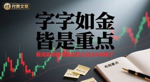 付费文章：字字如金 皆是重点， 看完后 你就清楚该怎么在大A布局了 - 宏盛创业网-宏盛创业网