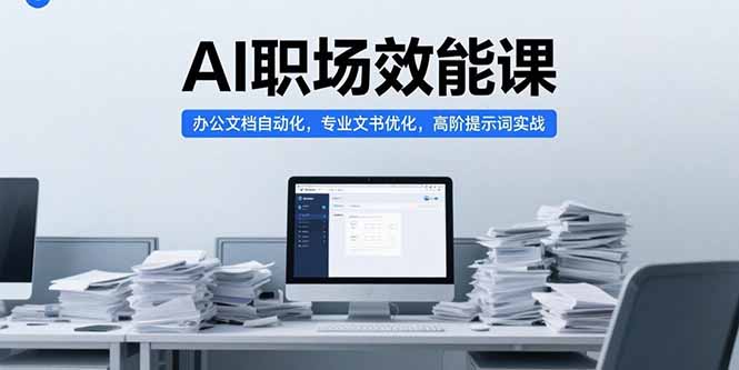 AI职场效能课，办公文档自动化，专业文书优化，高阶提示词实战 - 宏盛创业网-宏盛创业网