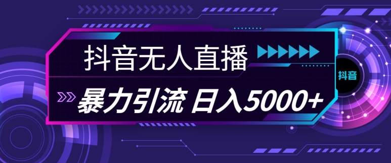 抖音快手视频号全平台通用无人直播引流法，利用图片模板和语音话术，暴力日引流100+创业粉【揭秘】 - 宏盛创业网-宏盛创业网