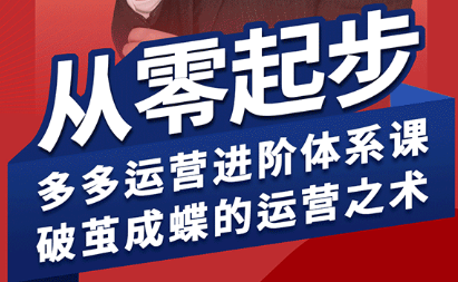 海神·拼多多运营进阶系统课(更新8月) - 宏盛创业网-宏盛创业网