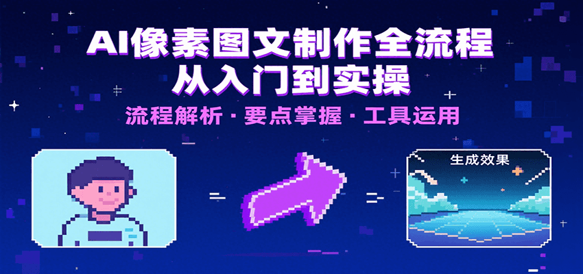 AI像素图文制作全流程：内容要点、文案选择及所用工具，助你快速入局 - 宏盛创业网-宏盛创业网