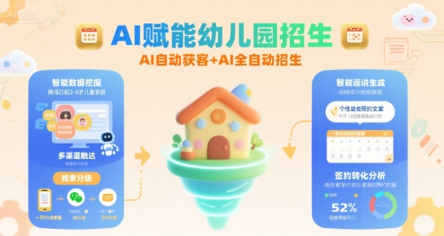 AI赋能幼儿园招生，AI自动获客+AI全自动招生 - 宏盛创业网-宏盛创业网