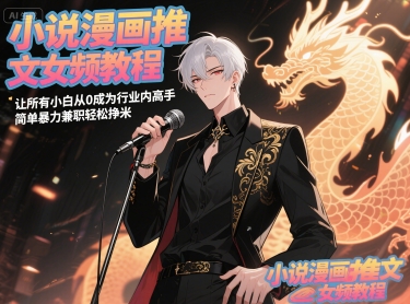 小说漫画推文女频教程，让所有小白从0成为行业内高手，简单暴力兼职轻松挣米 - 宏盛创业网-宏盛创业网