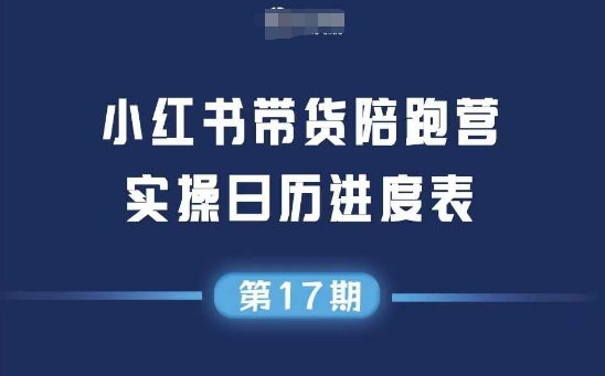 小红书第17期带货陪跑营，不囤货，无不直播，无不投流，通过选品+笔记内容+测品+笔记铺量+矩阵运营打爆款 - 宏盛创业网-宏盛创业网