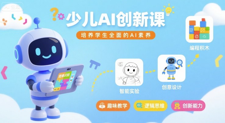 少儿AI创新课，培养学生全面的AI素养 - 宏盛创业网-宏盛创业网