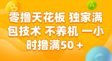 零撸天花板，独家满包技术，不用养机，一小时撸满50+，收益稳定【揭秘】 - 宏盛创业网-宏盛创业网