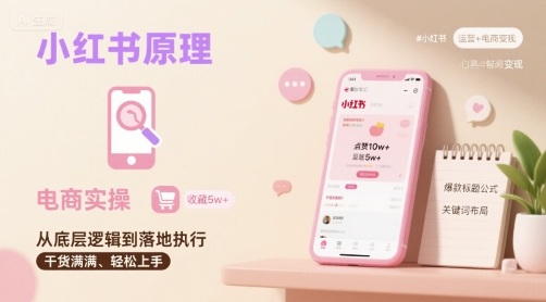 小红书原理以及详细实操流程，小红书电商教程 - 宏盛创业网-宏盛创业网