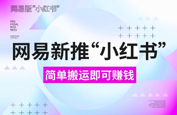 网易官方新推“小红书”，搬运即有收益，新手小白千万别错过(附详细教程)【揭秘】 - 宏盛创业网-宏盛创业网