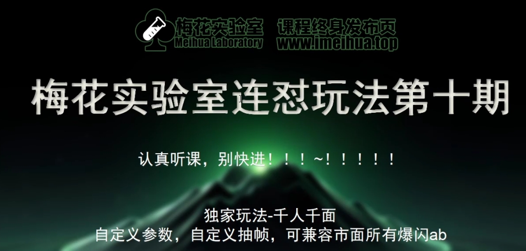 梅花实验室社群专享课视频号连怼玩法第十期课程+第二部分-FF助手全新高自由万能爆闪AB处理 - 宏盛创业网-宏盛创业网