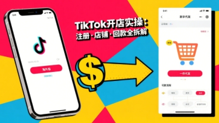 TikTok从开店到投流的进阶课，从基础实操到高阶技巧一网打尽 - 宏盛创业网-宏盛创业网