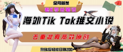 海外tiktok小说推文暴力项目，高停留率，高转化率，上手后一天搞顿饭钱不是问题 - 宏盛创业网-宏盛创业网