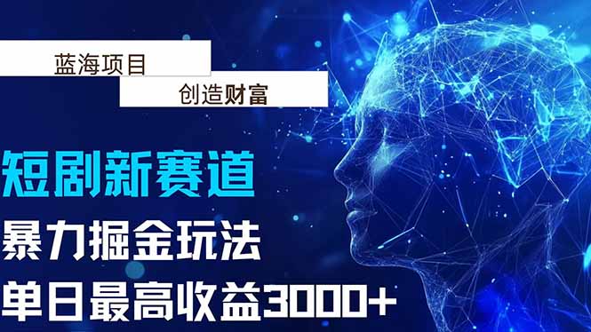 抖音新赛道，暴力掘金玩法，单日收益最高3000+ - 宏盛创业网-宏盛创业网