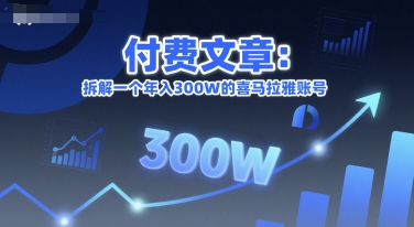 付费文章：拆解一个年入300W的喜马拉雅账号 - 宏盛创业网-宏盛创业网