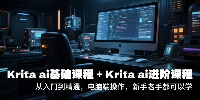 krita ai基础课程+Krita ai进阶课程，从入门到精通，电脑端操作，新手老手都可以学 - 宏盛创业网-宏盛创业网