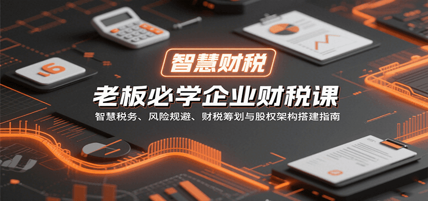 老板必学企业财税课：智慧税务、风险规避、财税筹划与股权架构搭建指南 - 宏盛创业网-宏盛创业网