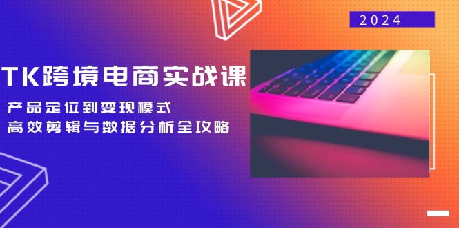 TK跨境电商实战课：产品定位到变现模式，高效剪辑与数据分析全攻略 - 宏盛创业网-宏盛创业网