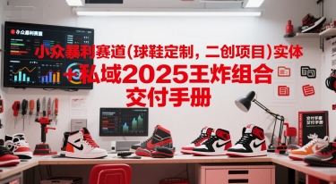 小众暴利赛道(球鞋定制，二创项目)实体+私域2025王炸组合  交付手册 - 宏盛创业网-宏盛创业网