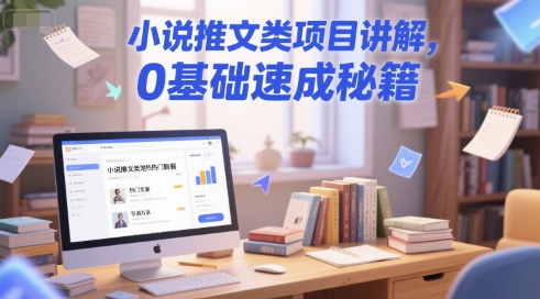 小说推文类项目讲解，0 基础速成秘籍 - 宏盛创业网-宏盛创业网