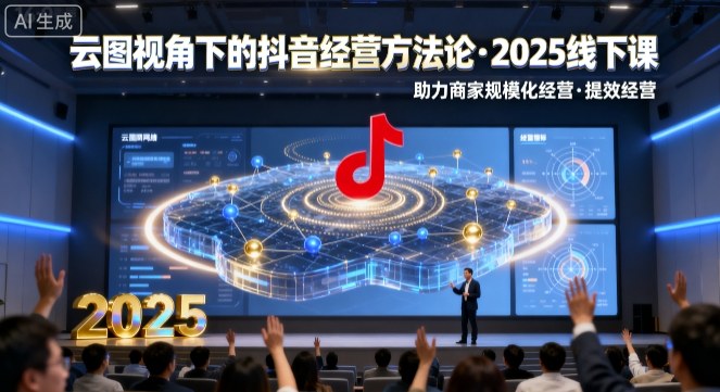 云图视角下的抖音经营方法论，2025线下课，助力商家规模化经营，提效经营(录音+字幕) - 宏盛创业网-宏盛创业网