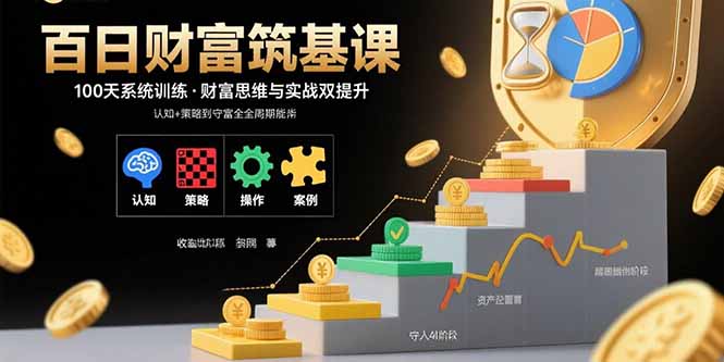 百日财富筑基课：认知+策略+实操+案例拆解 实现从创富到守富全周期能力 - 宏盛创业网-宏盛创业网
