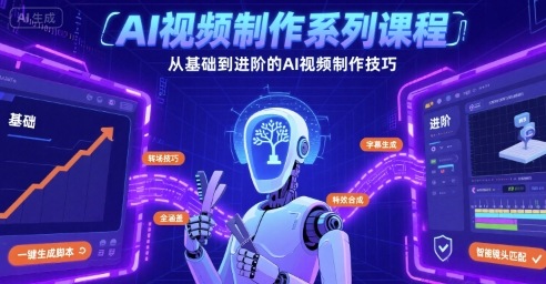 AI视频制作系列课程，从基础到进阶的AI视频制作技巧全涵盖 - 宏盛创业网-宏盛创业网