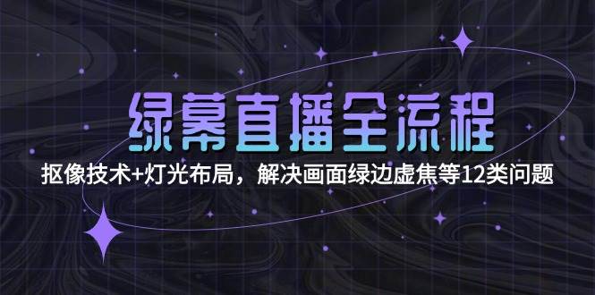 绿幕直播全流程：抠像技术+灯光布局，解决画面绿边虚焦等12类问题 - 宏盛创业网-宏盛创业网