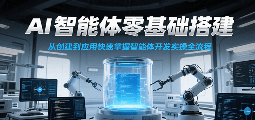 AI智能体零基础搭建实操课，从创建到应用快速掌握智能体开发全流程！ - 宏盛创业网-宏盛创业网
