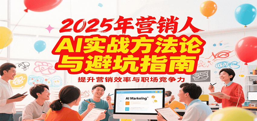 2025年营销实战方法论与避坑指南，利用AI提升营销效率与职场竞争力 - 宏盛创业网-宏盛创业网