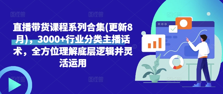 直播带货课程系列合集(更新8月)，3000+行业分类主播话术，全方位理解底层逻辑并灵活运用 - 宏盛创业网-宏盛创业网
