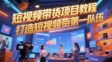 短视频带货项目教程，打造短视频带货第一队伍 - 宏盛创业网-宏盛创业网