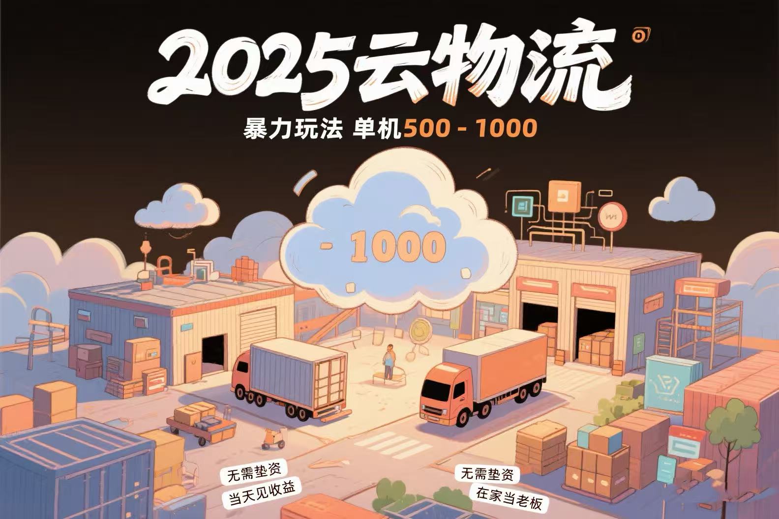 云物流赚差价，项目纯利润500~1000，无需垫资，当天到账。不需要有车，... - 宏盛创业网-宏盛创业网