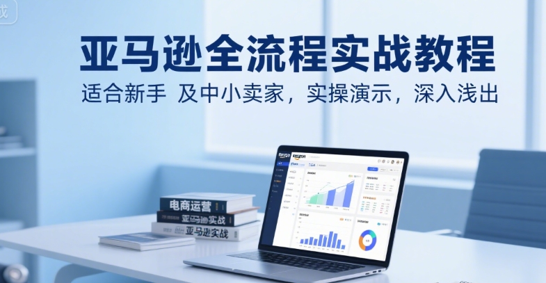 亚马逊全流程实战教程，适合新手及中小卖家，实操演示，深入浅出 - 宏盛创业网-宏盛创业网