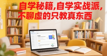 自学秘籍，自学实战派，不聊虚的只教真东西 - 宏盛创业网-宏盛创业网