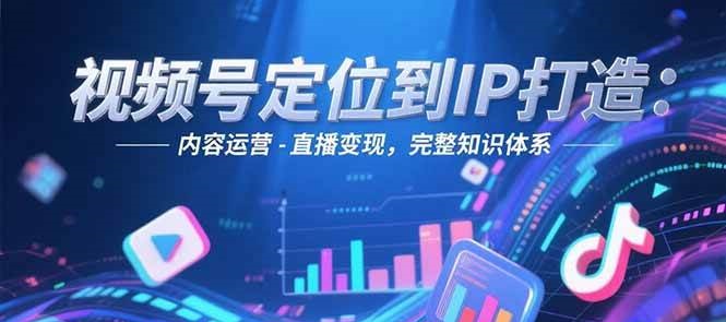 视频号定位到IP打造：账号搭建-内容运营-直播变现，完整知识体系 - 宏盛创业网-宏盛创业网