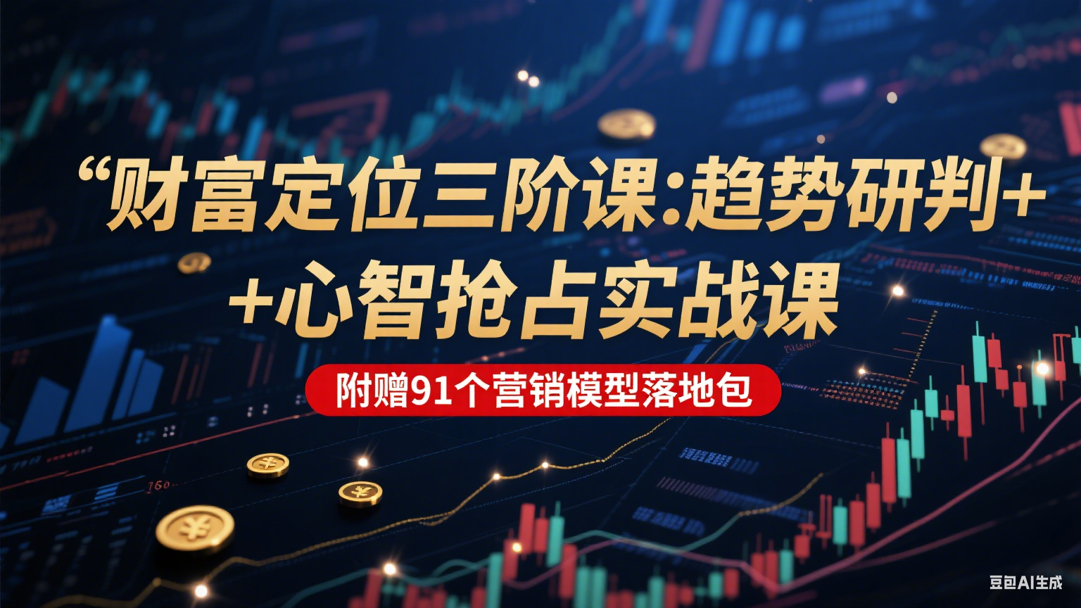 财富定位三阶：趋势研判 + 心智抢占实战课，附赠91个营销模型落地包 - 宏盛创业网-宏盛创业网
