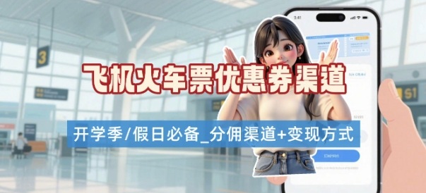 学生党必看！机票火车票优惠券申请渠道 + 项目打法，开学季节日速存 - 宏盛创业网-宏盛创业网