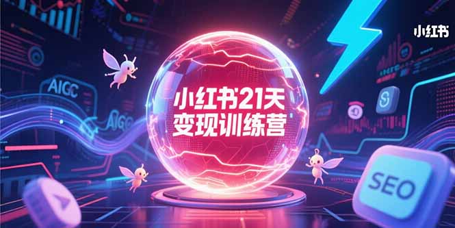 小红书21天变现训练营，AIGC工具高效应用，SEO优化核心技巧 - 宏盛创业网-宏盛创业网