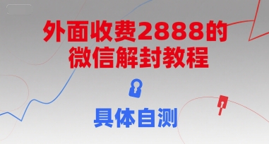 外面收费2888的微信解封教程，具体自测 - 宏盛创业网-宏盛创业网