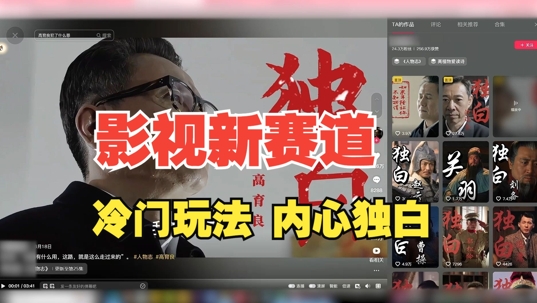 最新影视解说玩法，人物独白，30天涨粉24万+，全流程拆解【揭秘】 - 宏盛创业网-宏盛创业网