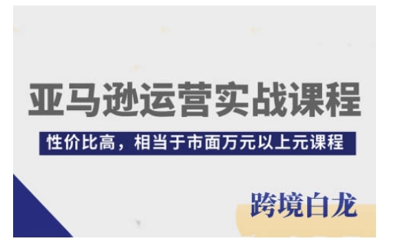 亚马逊运营实战课程，亚马逊从入门到精通，性价比高，相当于市面万元以上元课程 - 宏盛创业网-宏盛创业网