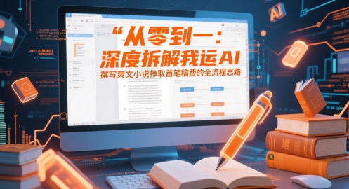 从零到一：深度拆解我运用AI撰写爽文小说挣取首笔稿费的全流程思路 - 宏盛创业网-宏盛创业网