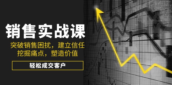 销售实战课，突破销售困扰，建立信任，挖掘痛点，塑造价值，轻松成交客户 - 宏盛创业网-宏盛创业网