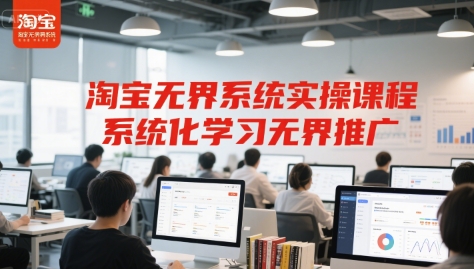 淘宝无界系统实操课程，系统化学习无界推广 - 宏盛创业网-宏盛创业网