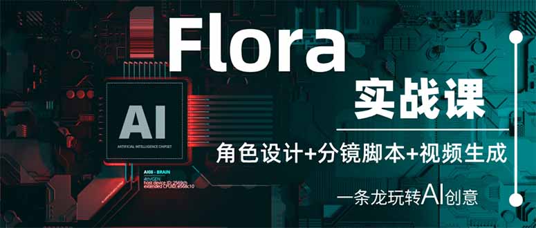 Flora实战课：角色设计+分镜脚本+视频生成，一条龙玩转AI创意 - 宏盛创业网-宏盛创业网