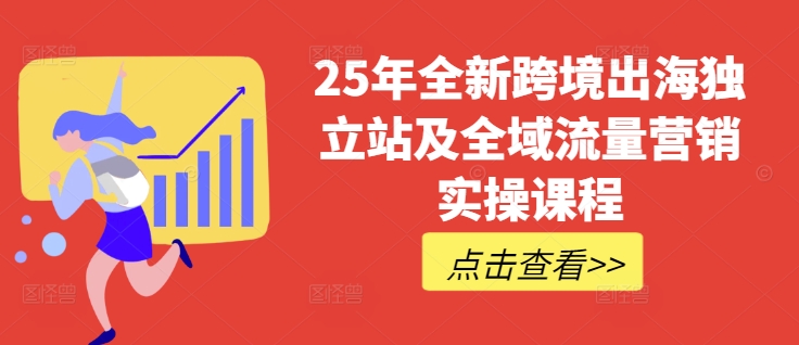 25年全新跨境出海独立站及全域流量营销实操课程，跨境电商独立站TIKTOK全域营销普货特货玩法大全 - 宏盛创业网-宏盛创业网