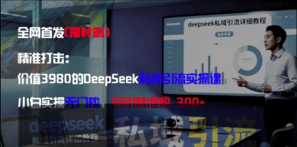 精准打击：价值3980的DeepSeek私域引流实操课，小白实操无门槛，日引精准粉300+ - 宏盛创业网-宏盛创业网