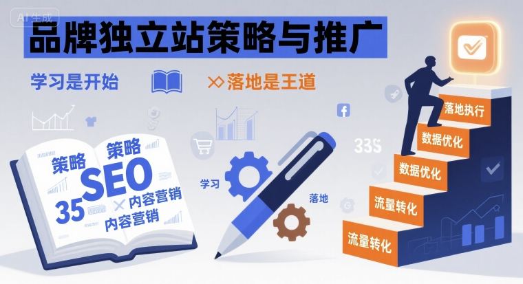 品牌独立站策略与推广，学习是开始，落地是王道 - 宏盛创业网-宏盛创业网