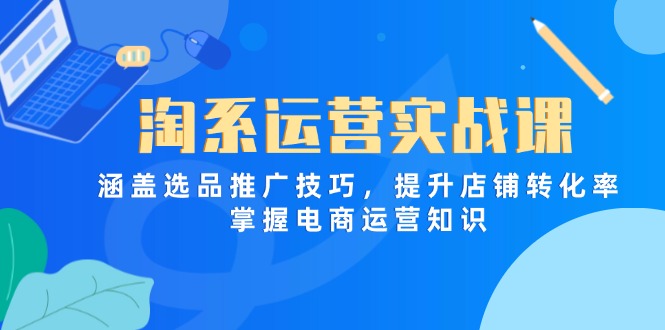 淘系运营实战课，涵盖选品推广技巧，提升店铺转化率，掌握电商运营知识 - 宏盛创业网-宏盛创业网