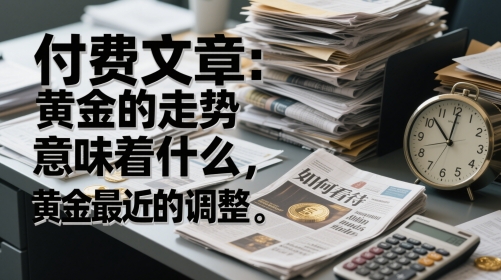 付费文章：黄金的走势意味着什么，如何看待黄金最近的调整 - 宏盛创业网-宏盛创业网
